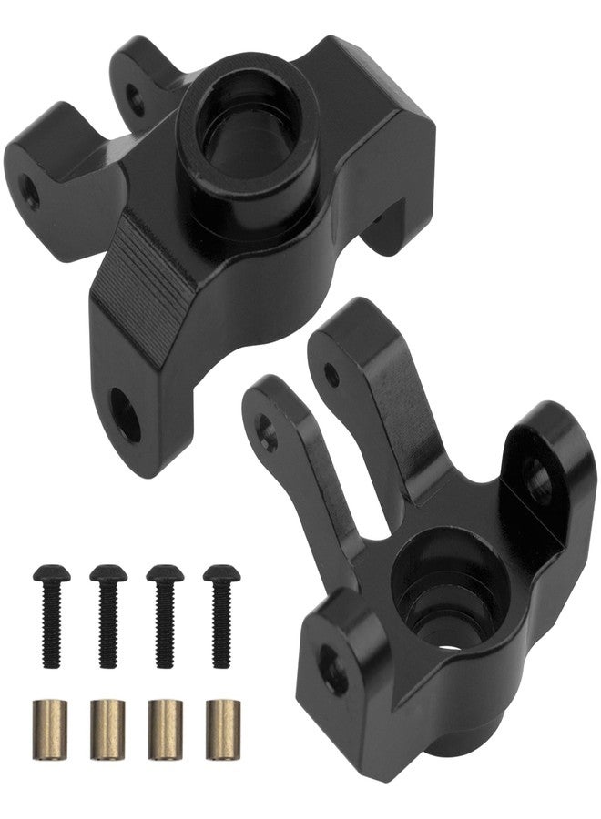 Vgoohobby Metal C-Hubs Caster Blocks & Front Steering Blocks & Rear Stub Axle Upgrade Parts Compatible with MN128 MN86s MN86k MN86 G500 1/12 RC Crawler Car (Black) - Image 2